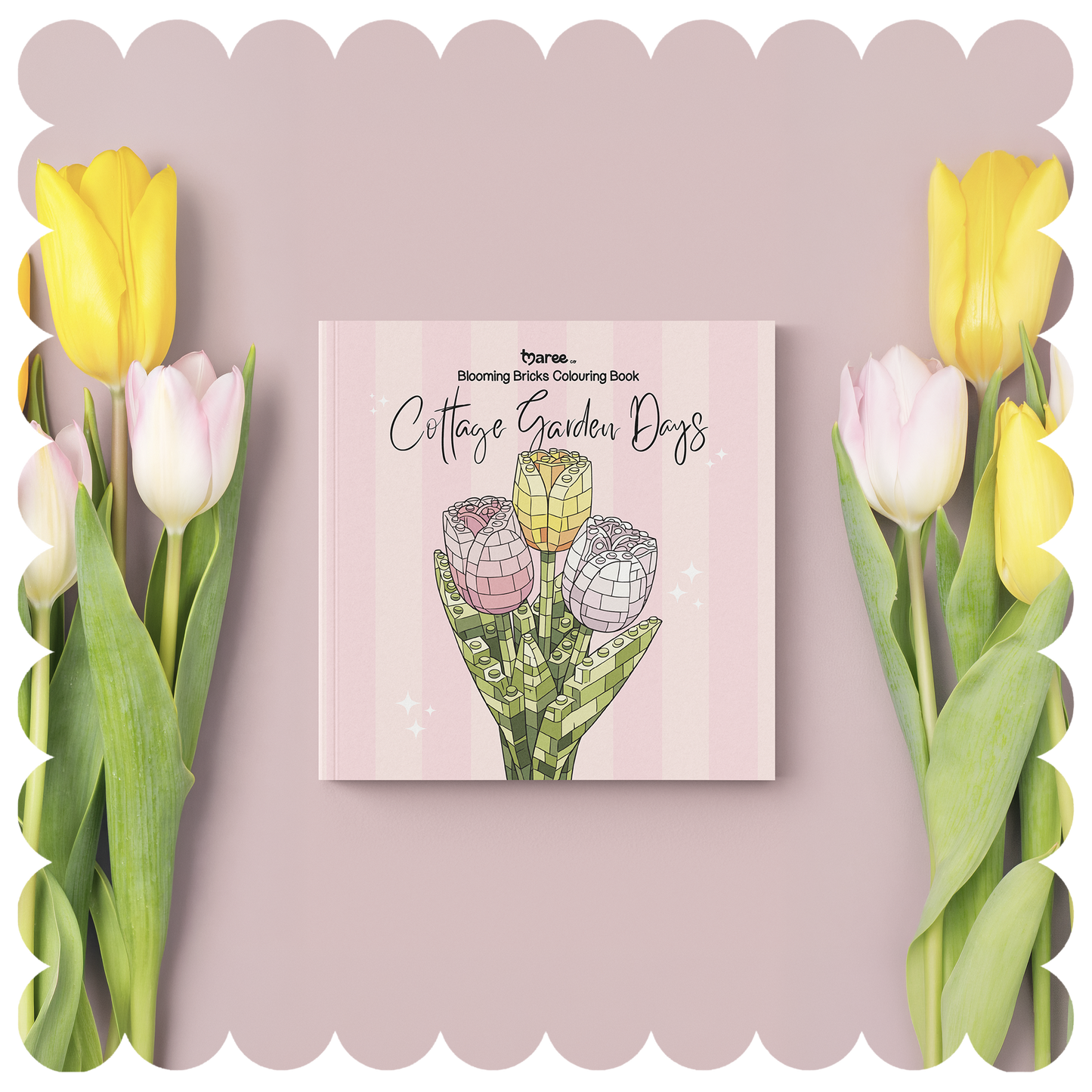 Cottage Garden Days Blooming Bricks Colouring Book