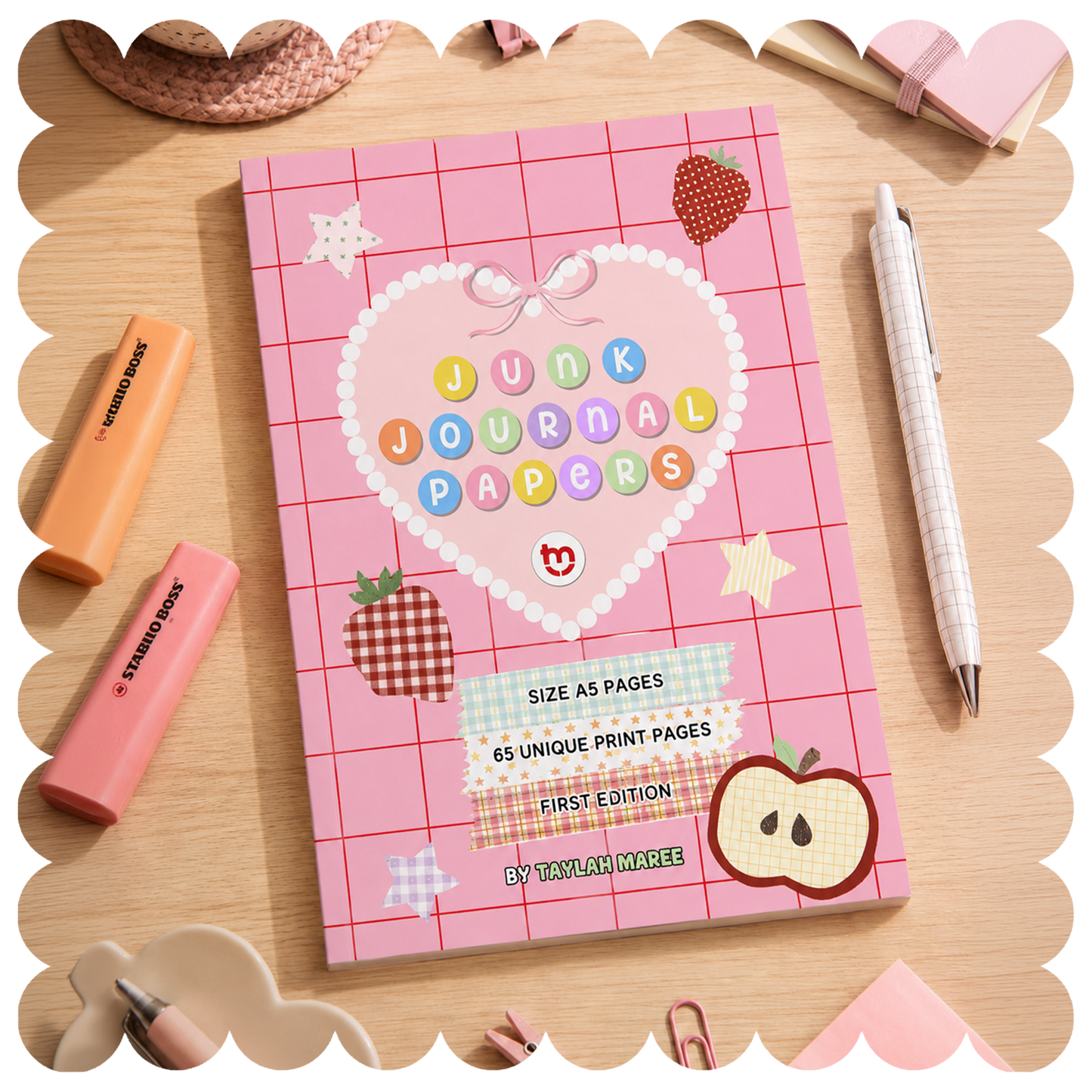 Junk Journal Papers Memopad