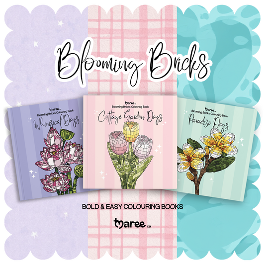 Blooming Bricks Colouring Books Bundle