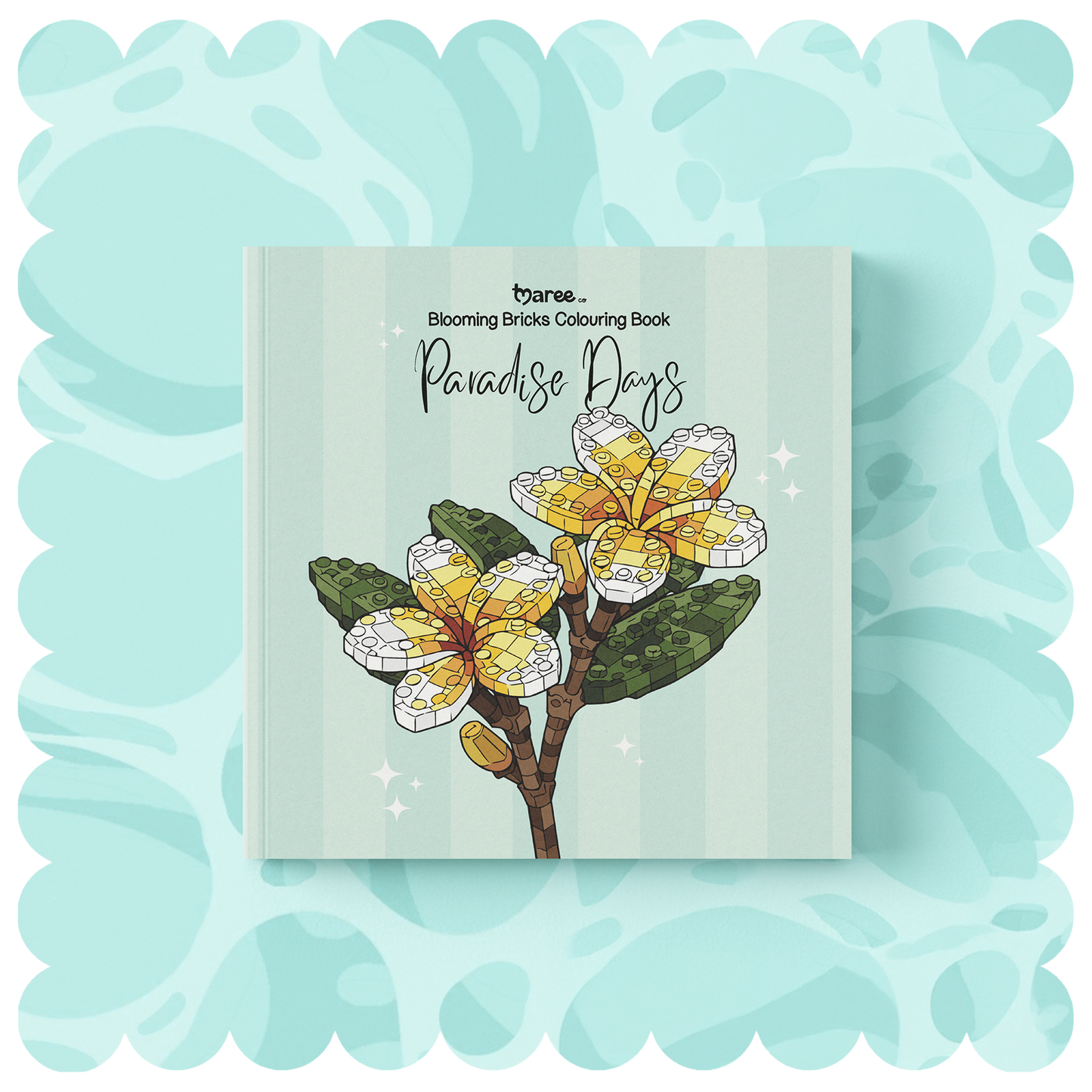 Paradise Days Blooming Bricks Colouring Book