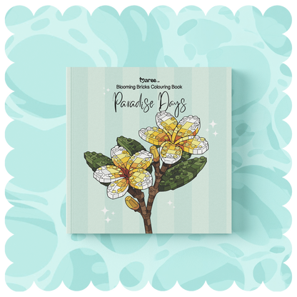 Paradise Days Blooming Bricks Colouring Book