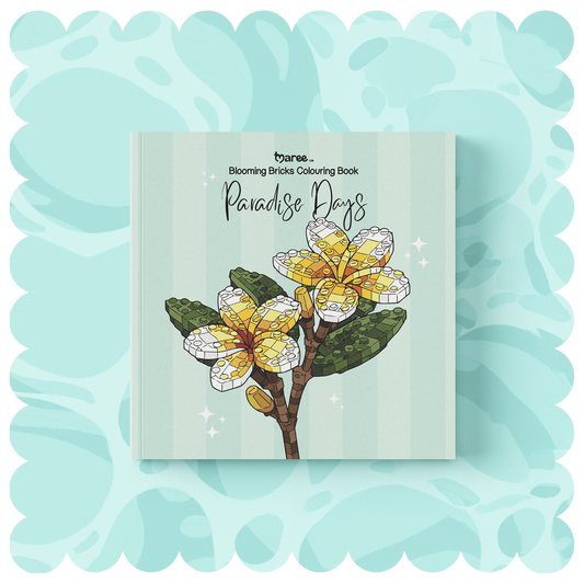 Paradise Days Blooming Bricks Colouring Book