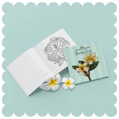 Paradise Days Blooming Bricks Colouring Book