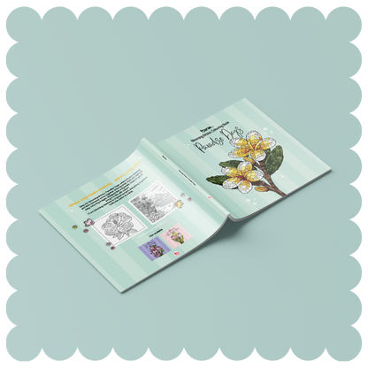 Paradise Days Blooming Bricks Colouring Book