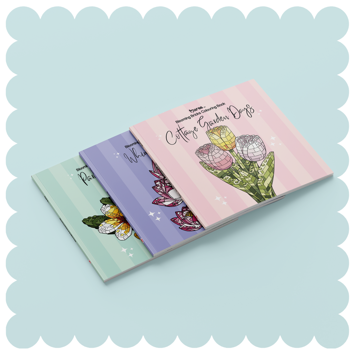 Paradise Days Blooming Bricks Colouring Book