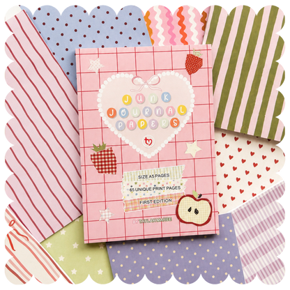 Junk Journal Papers Memopad
