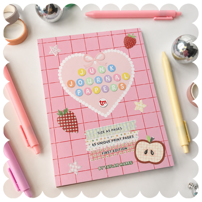 Junk Journal Papers Memopad