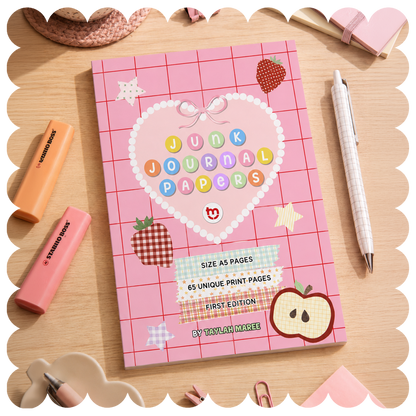 Junk Journal Papers Memopad