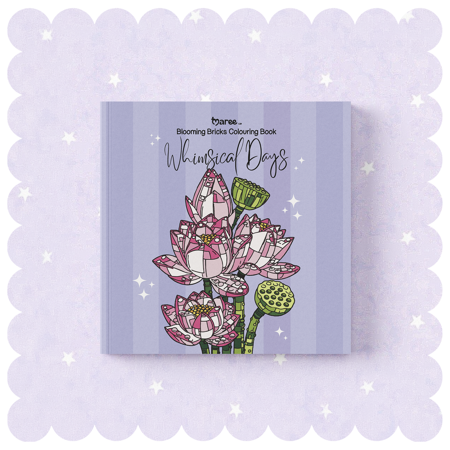 Whimsical Days Blooming Bricks Colouring Book