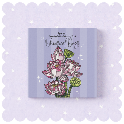 Whimsical Days Blooming Bricks Colouring Book