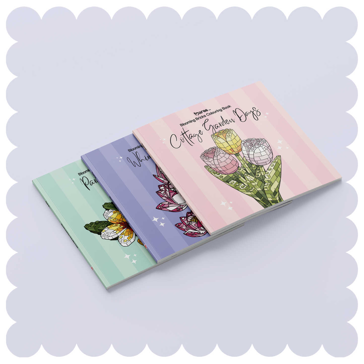 Whimsical Days Blooming Bricks Colouring Book