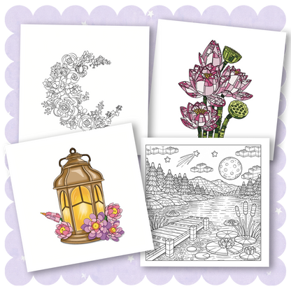 Blooming Bricks Colouring Books Bundle